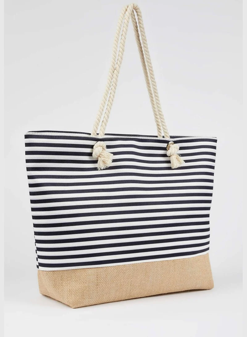 DeFacto Striped Big Beach Bag