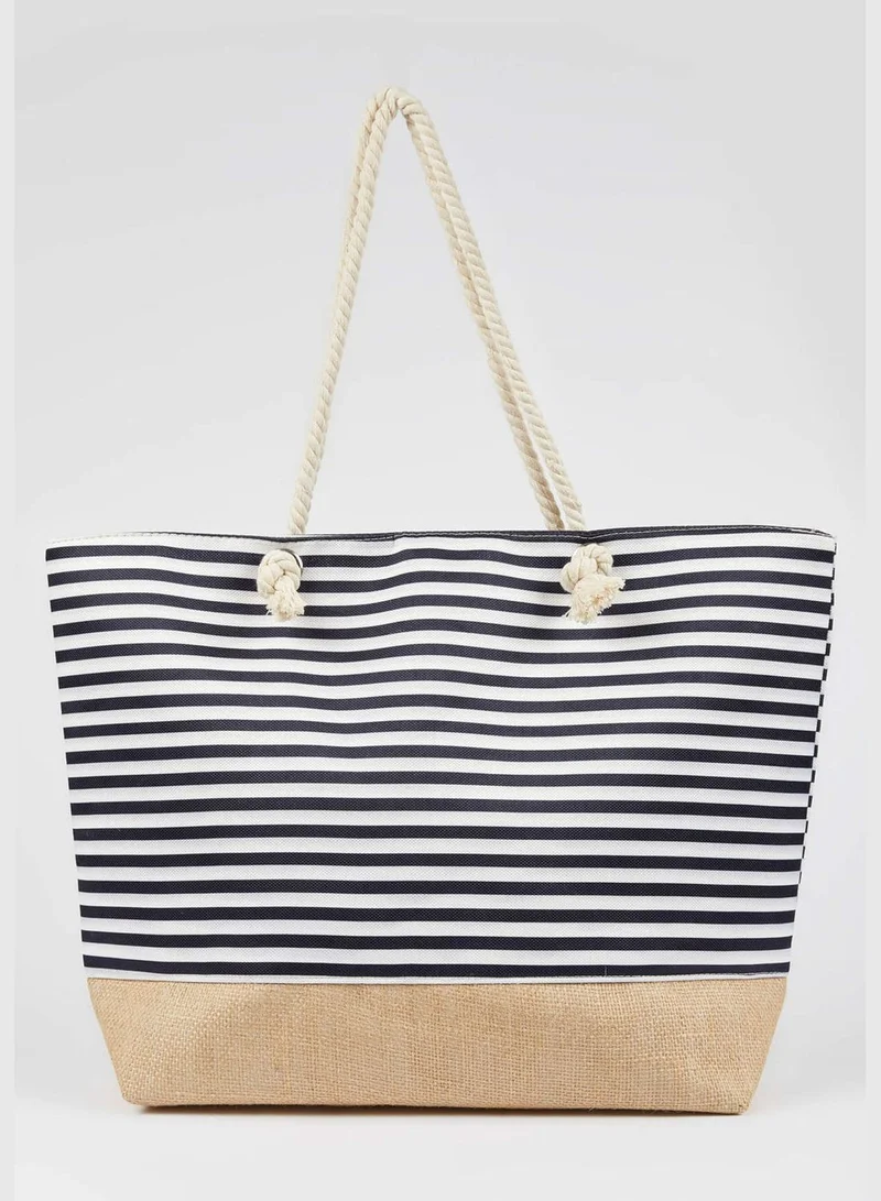 DeFacto Striped Big Beach Bag