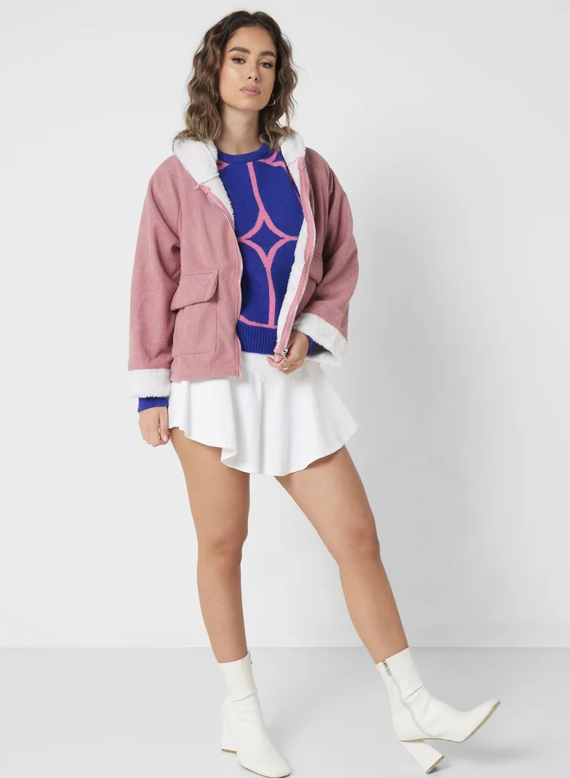 Ginger Geometric Print Sweater