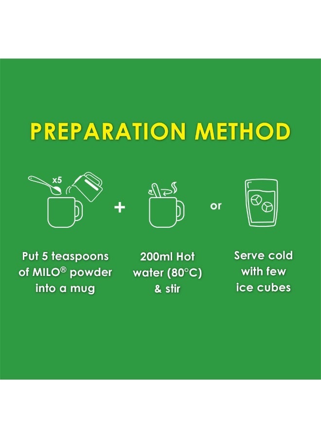 مسحوق مشروب ميلو الأصلي بنكهة الشوكولاتة والشعير 400 غرام - Image 4