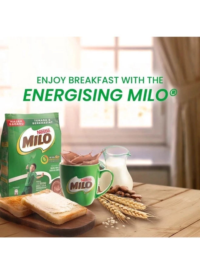 مسحوق مشروب ميلو الأصلي بنكهة الشوكولاتة والشعير 400 غرام - Image 2