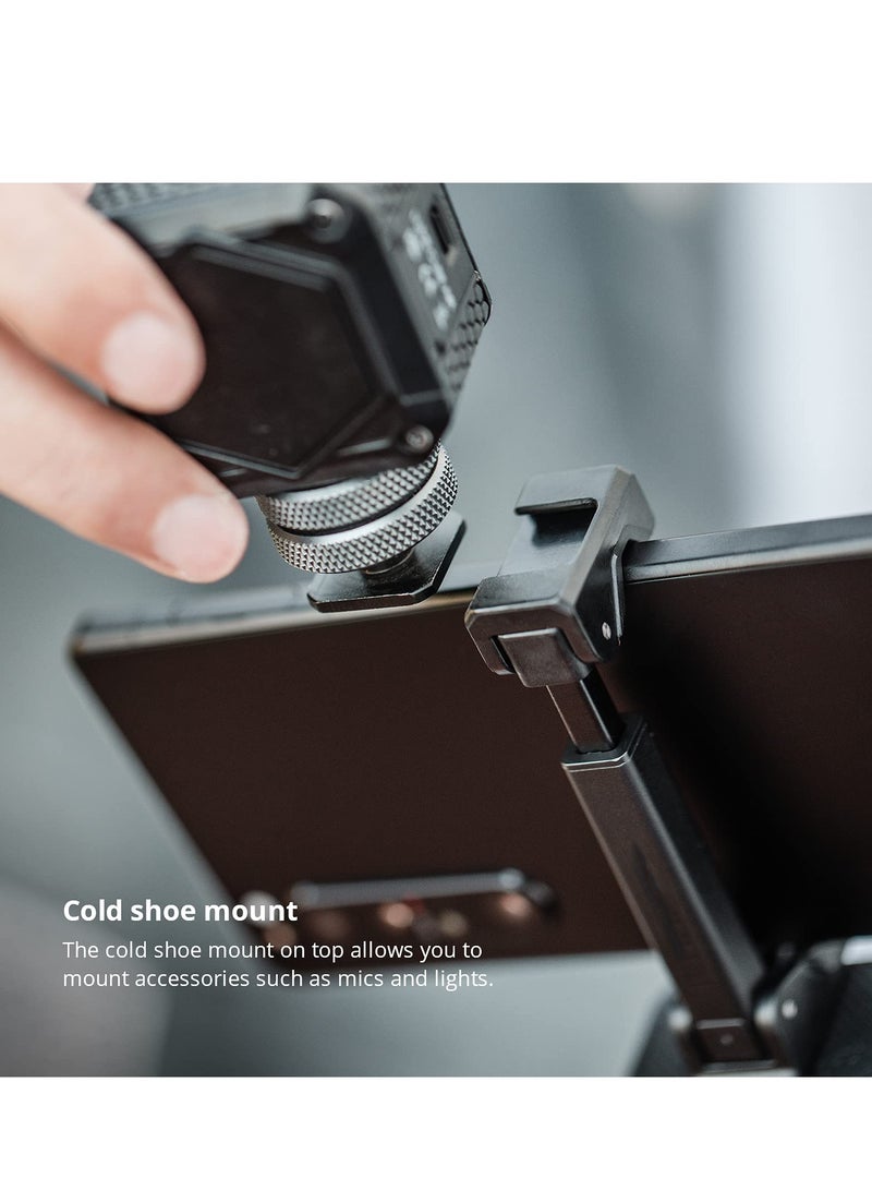 SYOSI Phone Tripod Mount Head, Universal Cell Phone Tripod Adapter, Standard Screw Adjustable Holder Head for Monopod,Selfie Stick, Compatible with iPhone,Samsung & Phones 60 to 90mm Wide  - Image 4