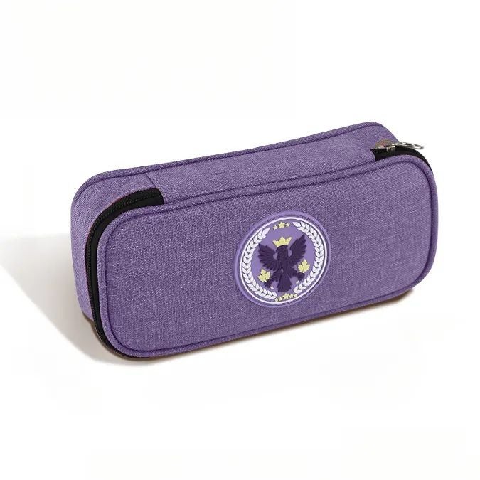 Kids Pencil Case British Style 6-12 Years,School Supplies Large Capacity Durable Stationery Bag Gift - Image 1