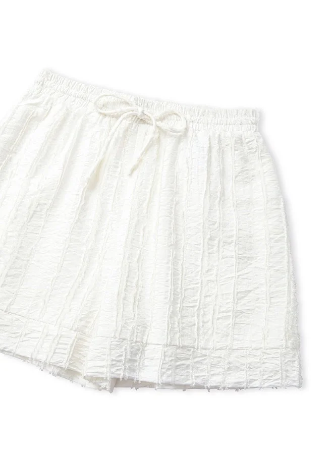 Ipekyol  Regular Fit Textured Shorts for Women | Best Price UAE