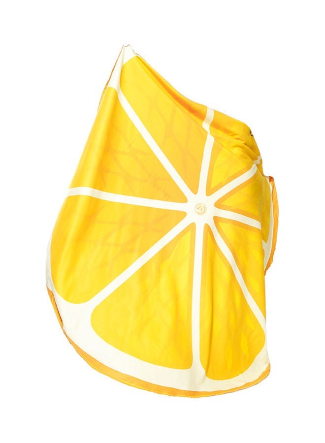 NIBEMINENT Quick Dry Lightweight Beach Towel Orange 180cm - Image 1