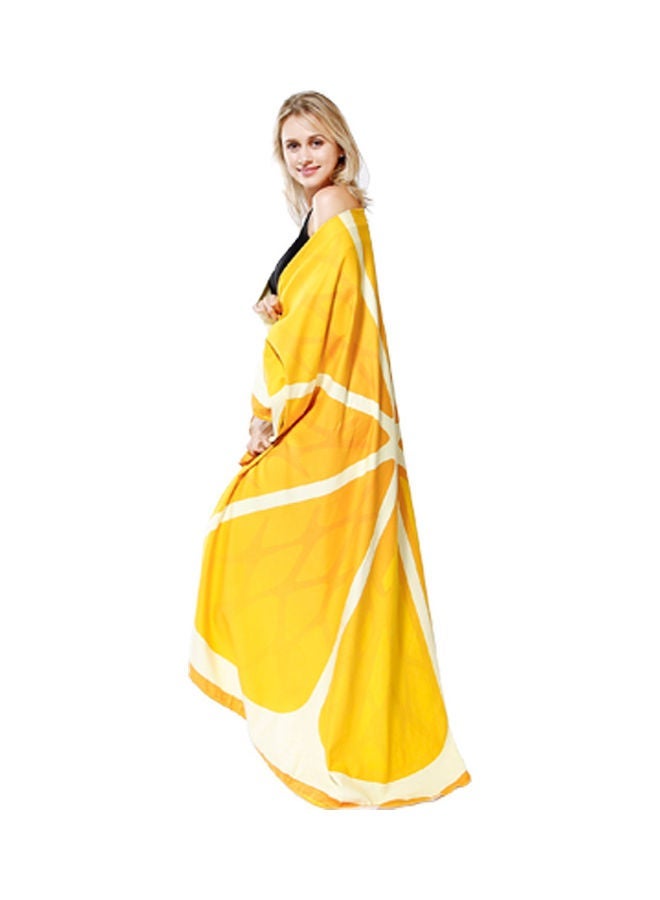 NIBEMINENT Quick Dry Lightweight Beach Towel Orange 180cm - Image 2