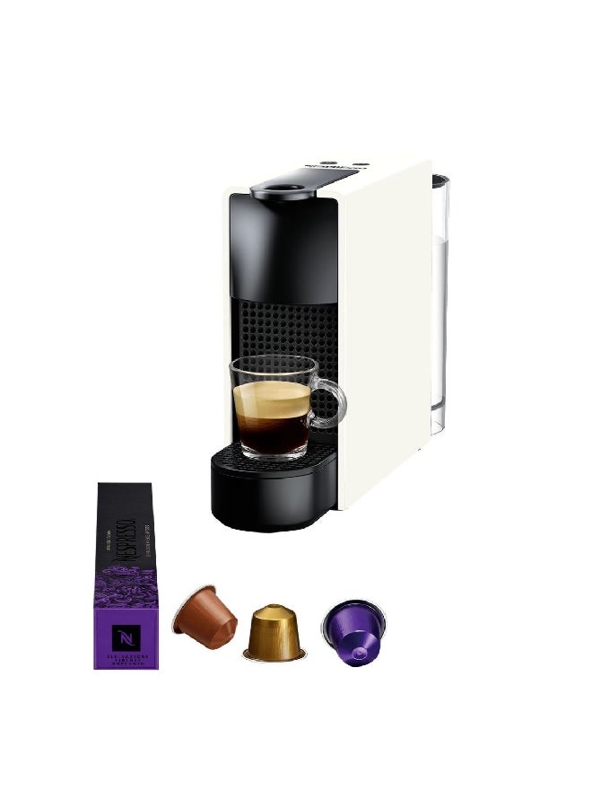 Nespresso 1310W Essenza Mini Coffee Machine White and Black 0.6 L C30-ME-WH-NE 0.6 L 1310 W C30-ME-WH-NE White and Black - Image 1