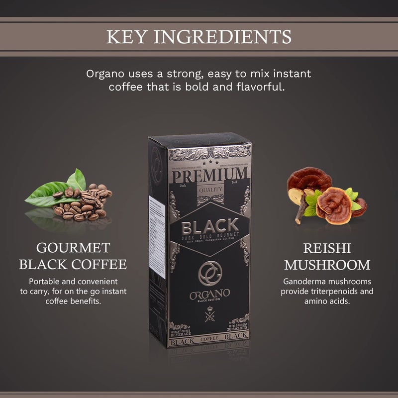 ORGANO Combo Pack, 1 Box Black Coffee And 1 Box Cafe Latte, 100% Cetified Organic Gourmet Coffee. - Image 2