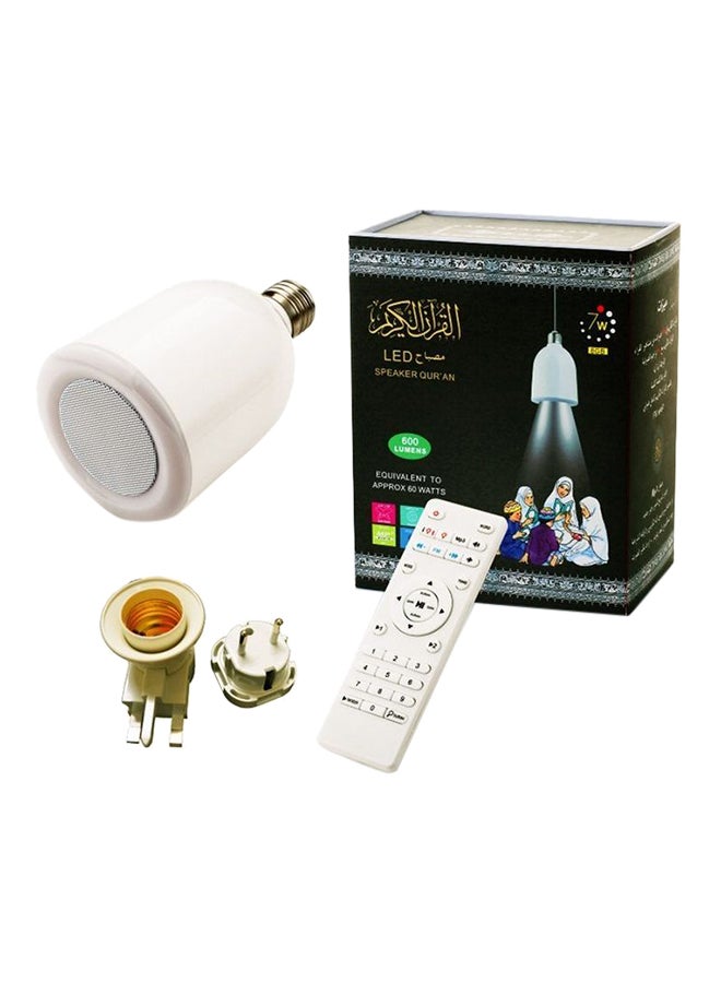 مصباح LED مع مكبر صوت أبيض - Image 1