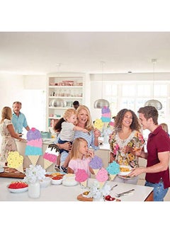 Big Dot of Happiness Scoop Up The Fun Ice Cream Sprinkles Party Centerpiece Sticks Showstopper Table Toppers 35 Pieces  - Image 4