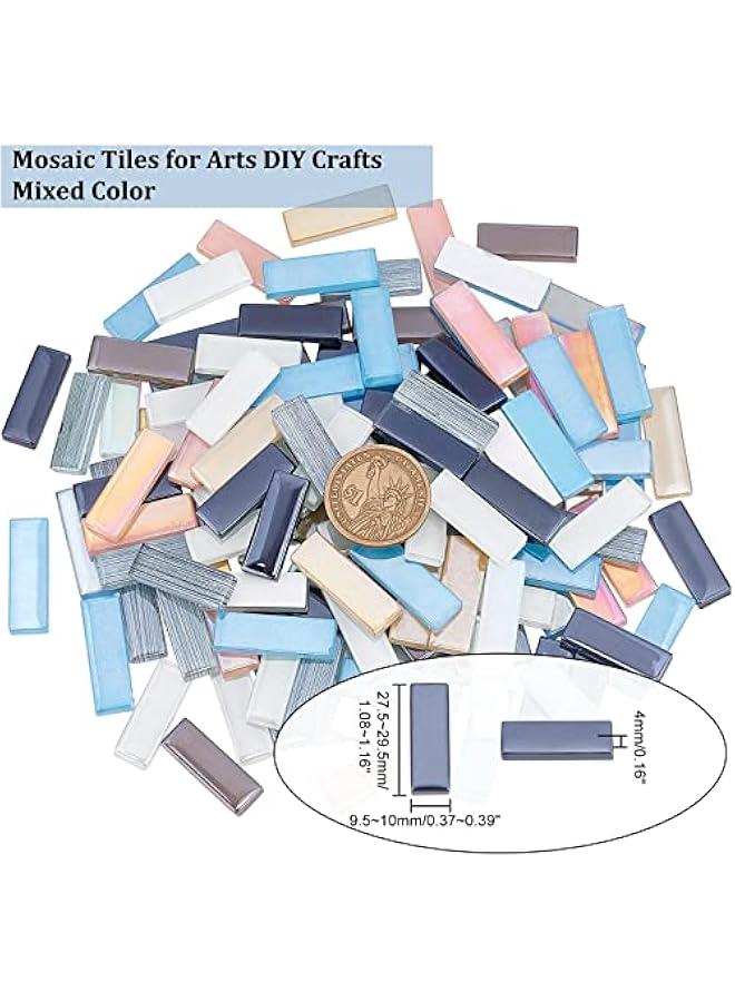 FYLX Bulk Rectangular Gl Mosaic Set for DIY Home Decoration  Colorful Translucent Tiles Coaster 70 - Image 4