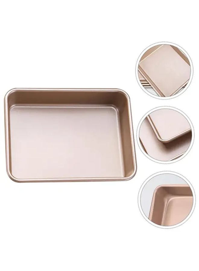 Medium Carbon Steel Nonstick Rectangular Cake Pan Oven Safe Easy Clean - Image 4