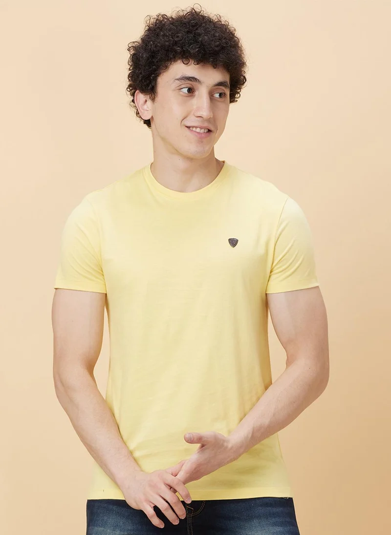 بيينغ هيومان Round Neck Casual Pure Cotton T-shirt