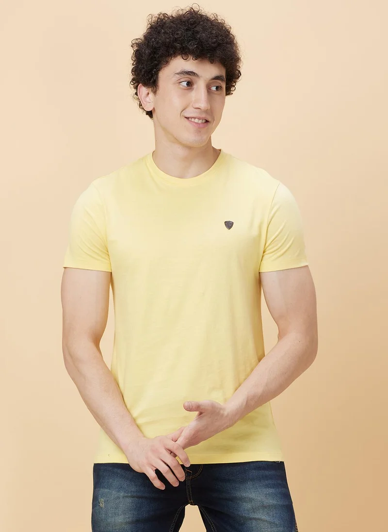 بيينغ هيومان Round Neck Casual Pure Cotton T-shirt