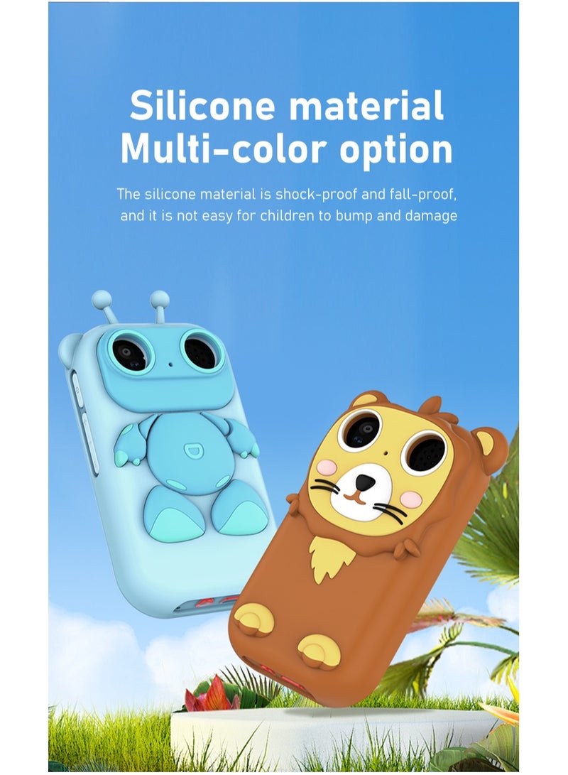 بلو فاير هاتف أطفال ذكي بشاشة لمس 2.8 بوصة HD، كاميرتين 300K، مشغل MP3، قصص تعليمية وألعاب، غطاء سيليكون على شكل وحيد القرن، بطارية قابلة للشحن 800mAh، هدية مثالية للأولاد والبنات من 3 إلى 12 سنة - Image 3