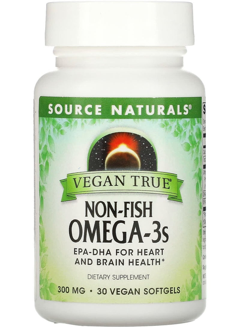 Vegan True, Non-Fish Omega-3s, 300 mg, 30 Vegan Softgels