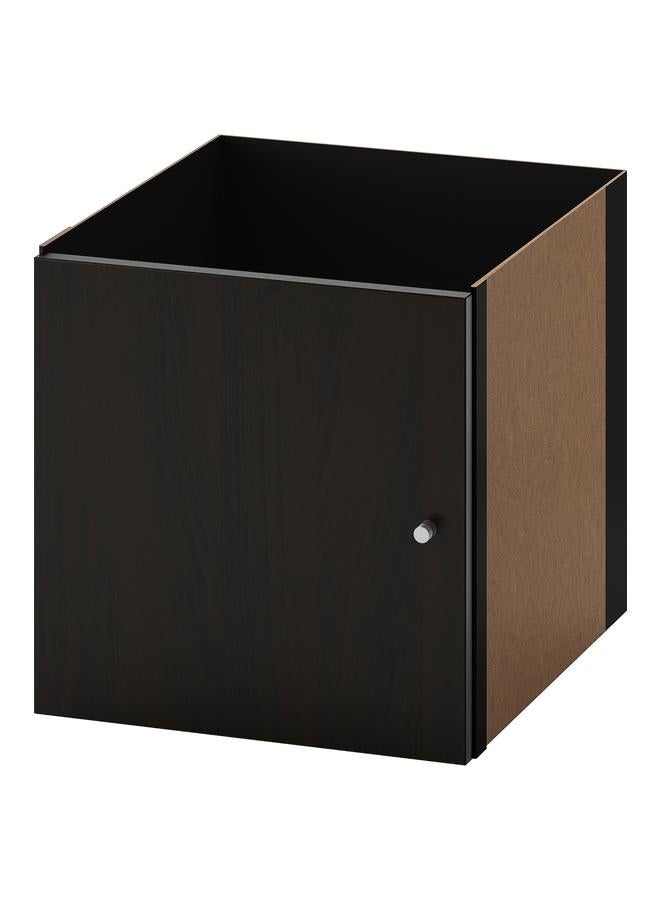 erorex Insert With Door, Black-Brown, 33X33 Cm - Image 1
