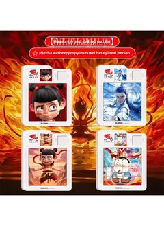 Nezha Huarong Road Magnetic Edition Mathematical Number Sliding Puzzle Game Nezha Children's Educational Toys For Primary School Students-Color:Magnetic Set✅Nezha A+nezha B+ao Bing+taiyi Zhenren⭐[huarong Road Sliding Puzzle]