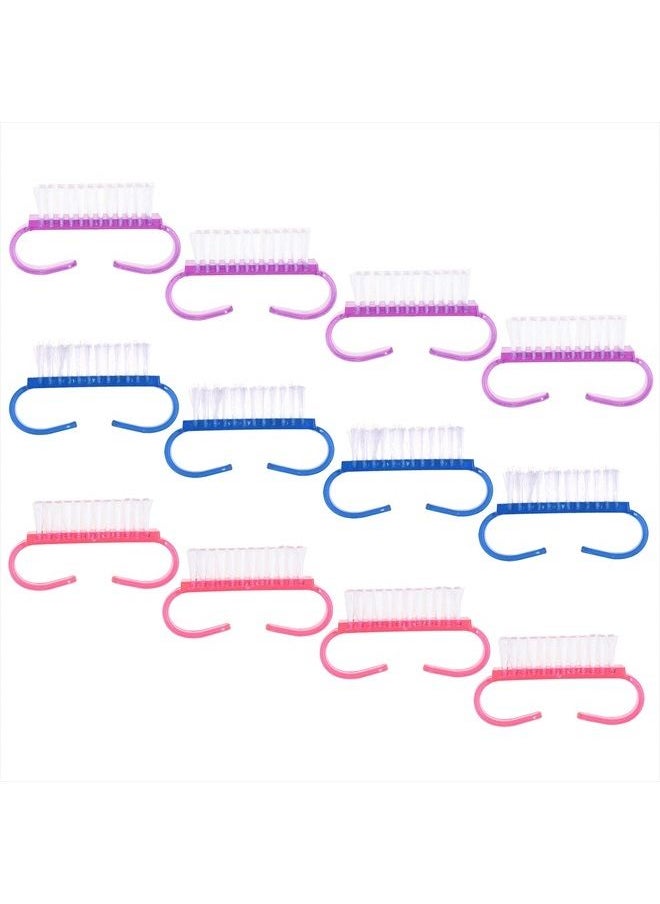 COSMOS - COSMOS Mini Nail Brush Scrub Cleaning Pedicure Brushes for Toes and Nails Art Cleaning, Pack of 12 - Image 1