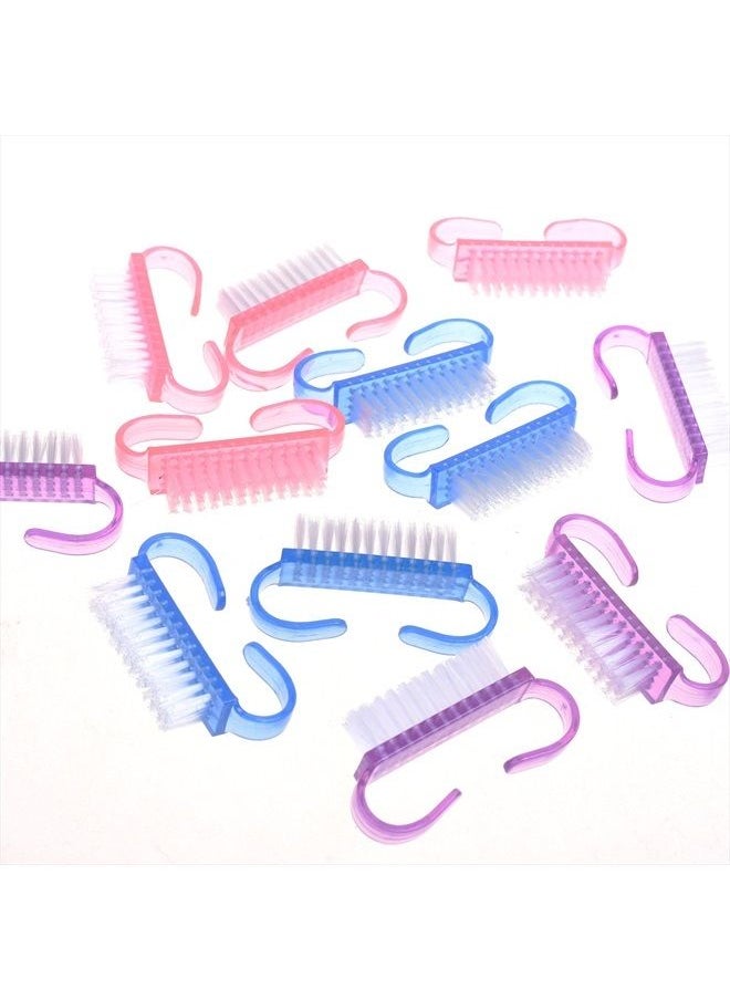 COSMOS - COSMOS Mini Nail Brush Scrub Cleaning Pedicure Brushes for Toes and Nails Art Cleaning, Pack of 12 - Image 1