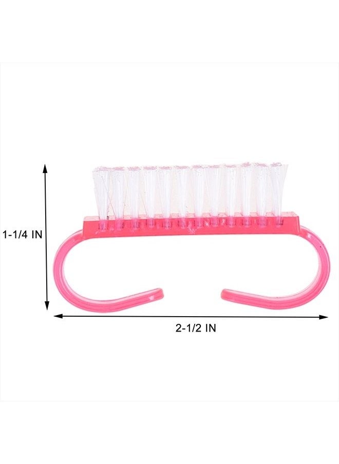 COSMOS - COSMOS Mini Nail Brush Scrub Cleaning Pedicure Brushes for Toes and Nails Art Cleaning, Pack of 12 - Image 1