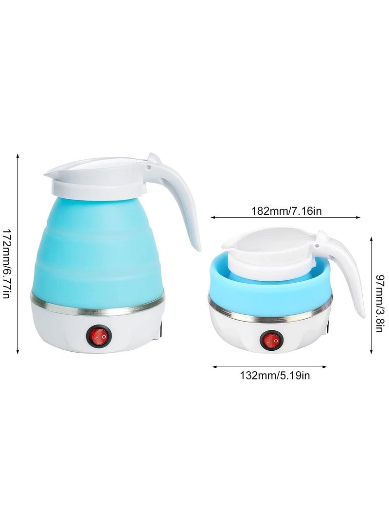 ELTRAZONE Portable Folding Electric Kettle Fast Boiling Foldable Electric Kettle for Travel Food Grade Silicone Boil Dry Protection Electric Kettle with Separable Power Cord for Hiking Camping - Image 2