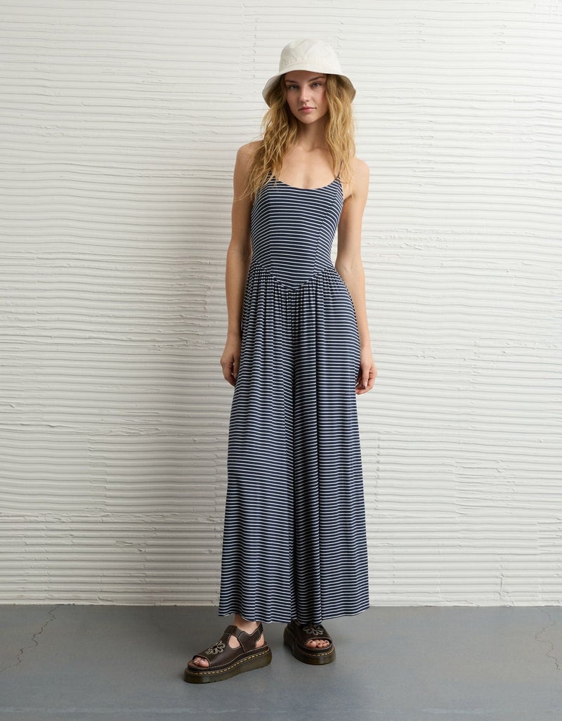 American Eagle AE Soft and Sexy Wide-Leg Jumpsuit - Image 1