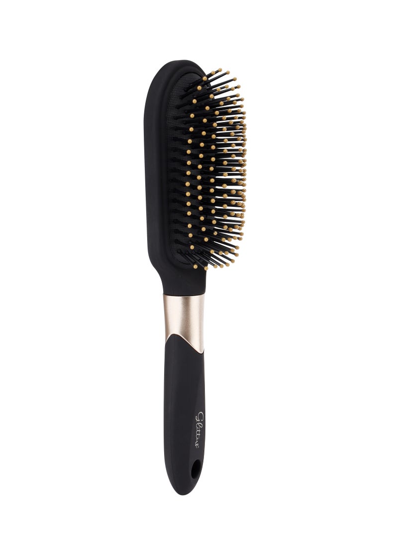 Glitters - Hair Brushes for Men Women, Hole Design Hair Blow Drying Styling Brush Curve Brush Barber Brush for Long, Thick, Thin, Curly Hair, Slicked-back Hair - Image 1