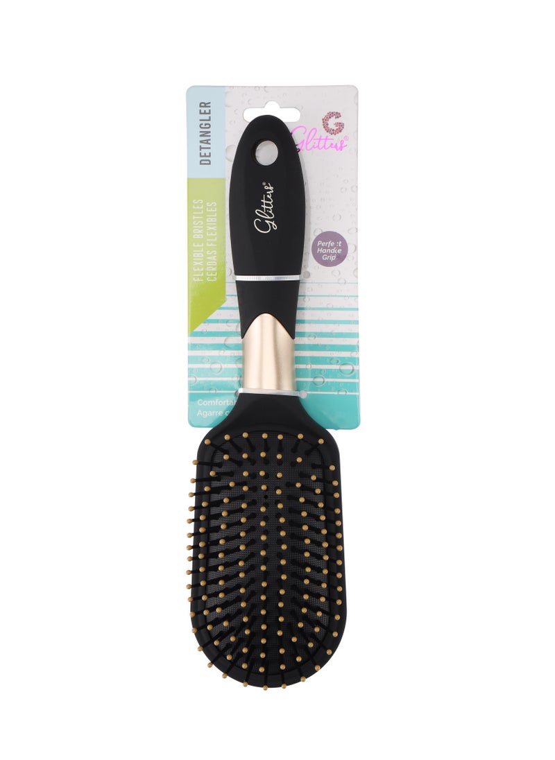 Glitters - Hair Brushes for Men Women, Hole Design Hair Blow Drying Styling Brush Curve Brush Barber Brush for Long, Thick, Thin, Curly Hair, Slicked-back Hair - Image 1