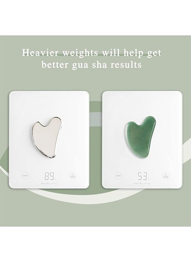 Rena Chris Gua Sha Facial Tool, Stainless Steel Gua Sha Board for SPA Acupuncture, Metal Gua Sha for Body Face Neck and Eye, Skin Care Gift for Woman  - Image 3