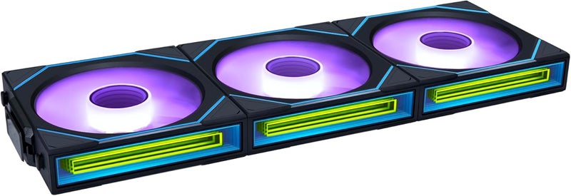 ليان لي مروحة ليان لي UNI Fan SL-Infinity Wireless 120 - حزمة ثلاثية (شفرة عكسية) - تحكم مروحة ARGB بإشارة لاسلكية 2.4 جيجاهرتز - مرآة مزدوجة اللانهاية - ضوضاء منخفضة - يتضمن وحدة تحكم - أسود (12RSLIN1W3B) - Image 1