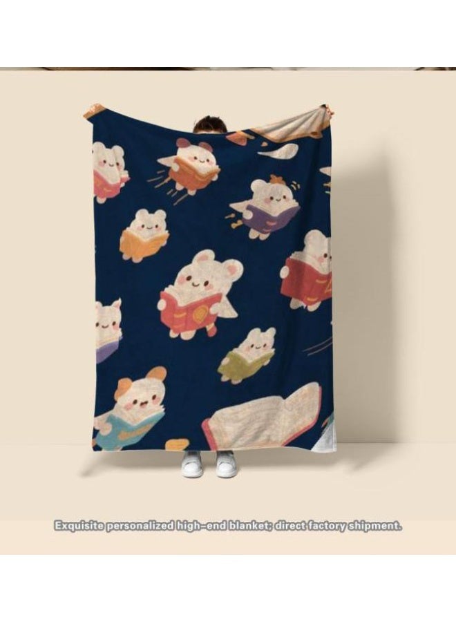general Baby and children's cartoon flannel thin blanket (warm and comfortable, suitable for sleep, game use) 70cm*100cm - 515 - Image 3