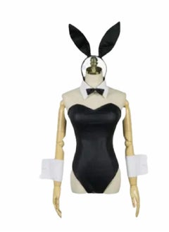 NIBEMINENT Women One Piece Lingerie Set Black 