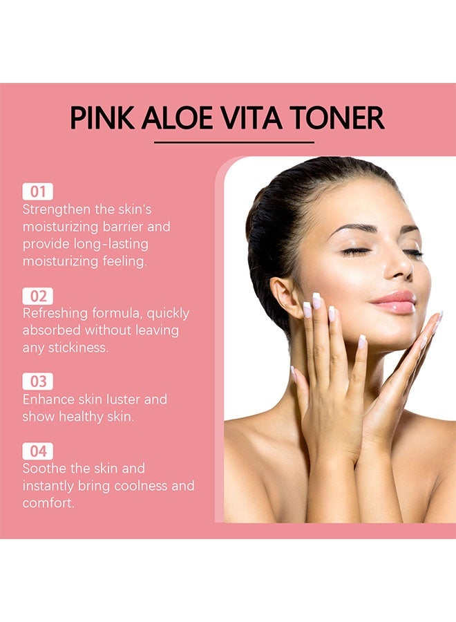 إيلهو تونر صبار الوردي | يهدئ ويخفف الاحمرار، يُنعّم ويضبط إفراز الدهون الزائدة | 80% ماء صبار وردي | مرطب، غير لزج 100 مل - Image 5