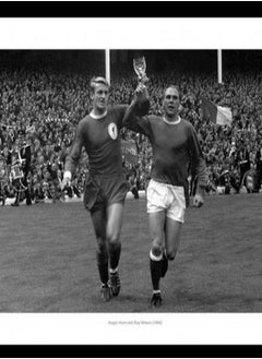 Roger Hunt and Ray Wilson with the 1966 World Cup Trophy Photo Memorabilia