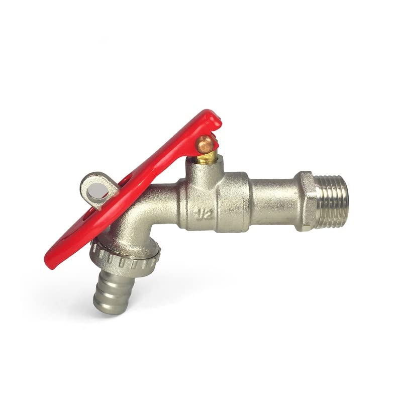 24x7 eMall Lockable Tap With 1/2" Thread - Brass Faucet for Home, Outdoor Garden - Water Tap Lock - Image 1
