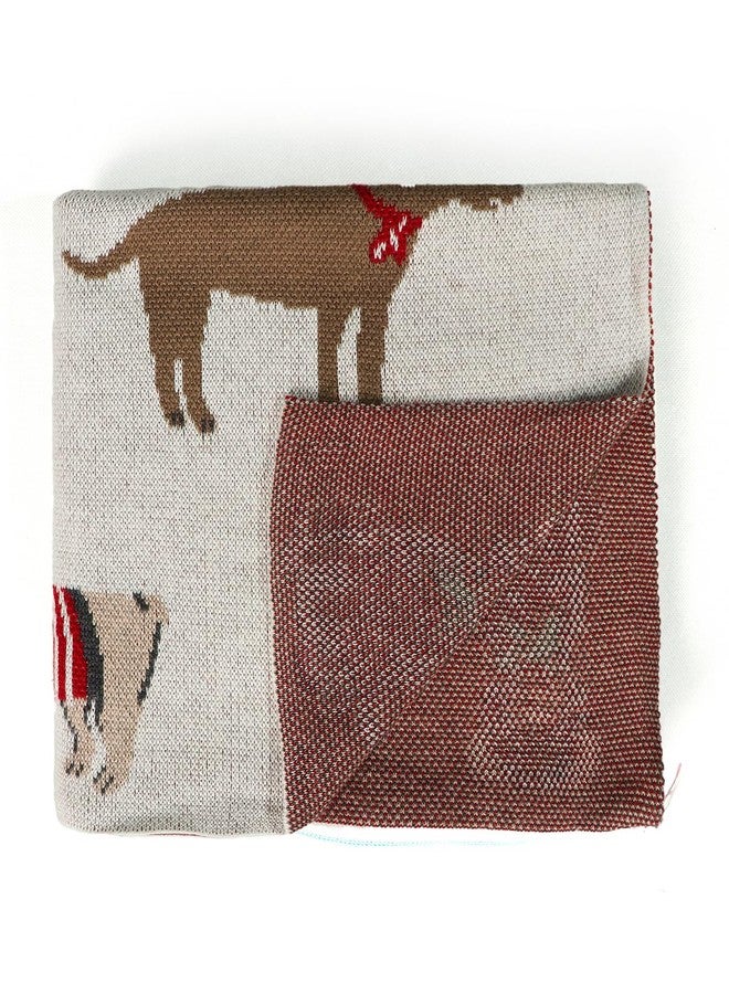 Pluchi Forever Friends Cotton Baby Blanket, Knitted Design, Temperature Regulating, Sleep Friendly Use in All Seasons (Multi Color) - Image 3