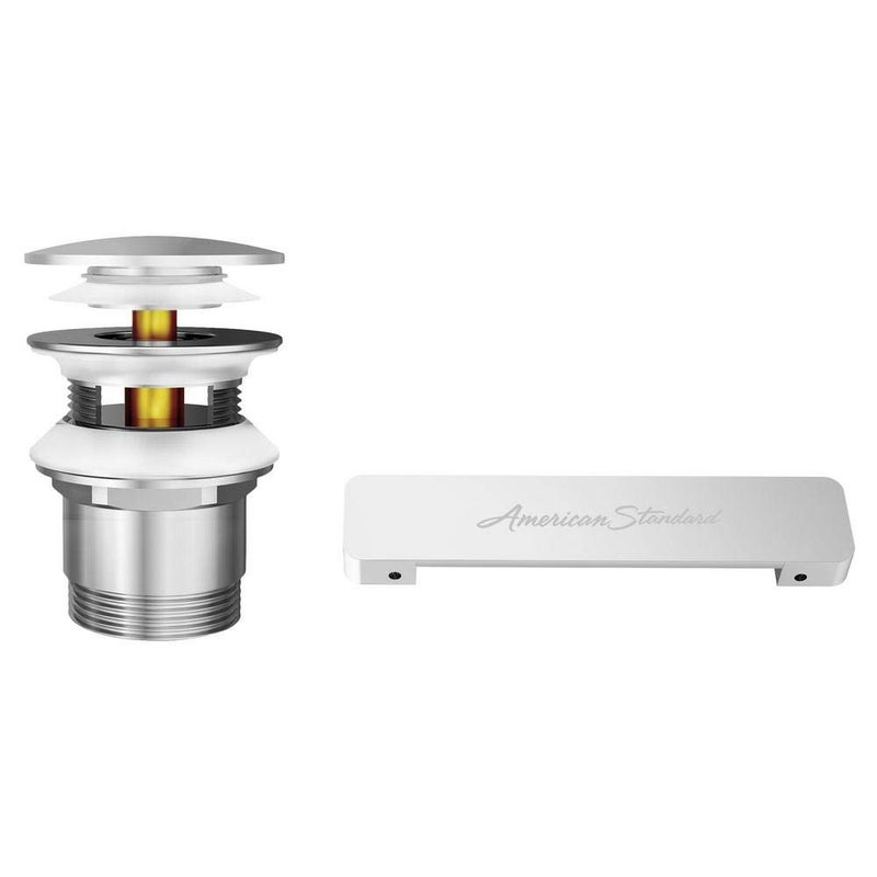 American Standard Metal 1680100.295 Freestanding Bathtub Overflow Cover And Drain Kit, Brushed Nickel - Image 2