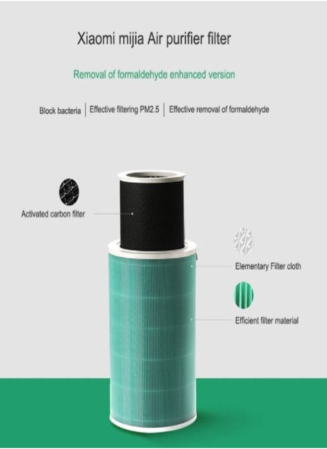 Xiaomi Mi Air Purifier Formaldehyde Replacement M6R-FLP Filter PM2.5 Removal Purifier Three Layer with Activated Carbon Compatible with Mi Air Purifiers/2/2S/2H/Pro/3/3H | Air Filters