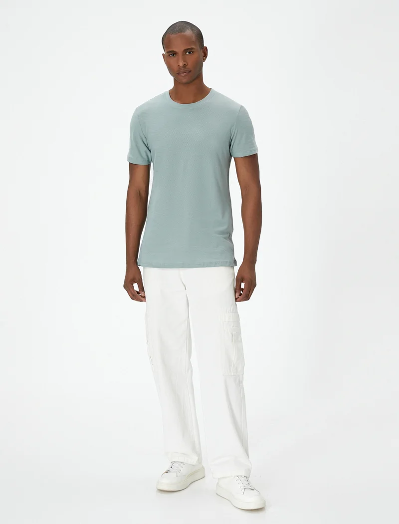 كوتون Slim Fit Basic T-Shirt