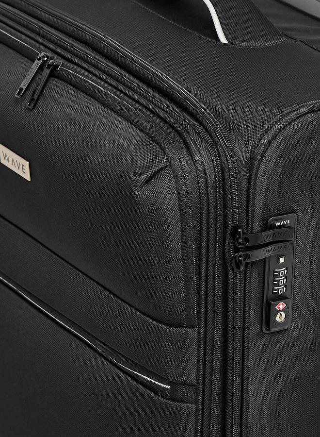 Wave Solid Softcase Trolley Bag With Retractable Handle - Image 5