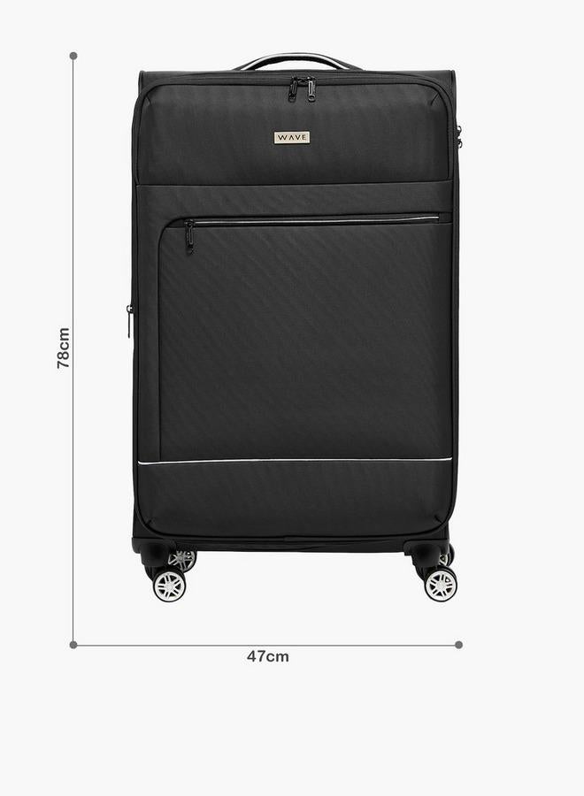 Wave Solid Softcase Trolley Bag With Retractable Handle - Image 2