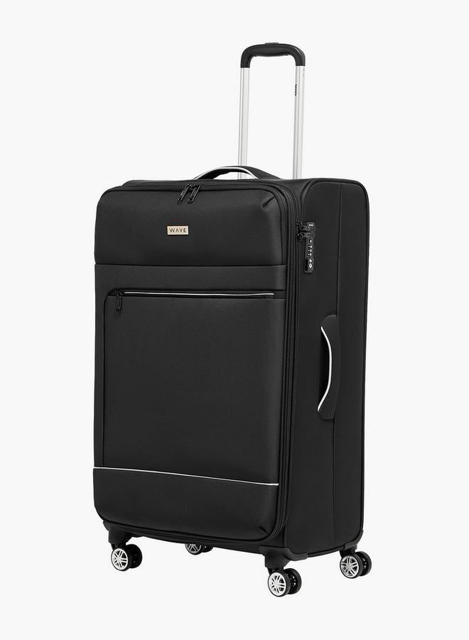 Wave Solid Softcase Trolley Bag With Retractable Handle - Image 1