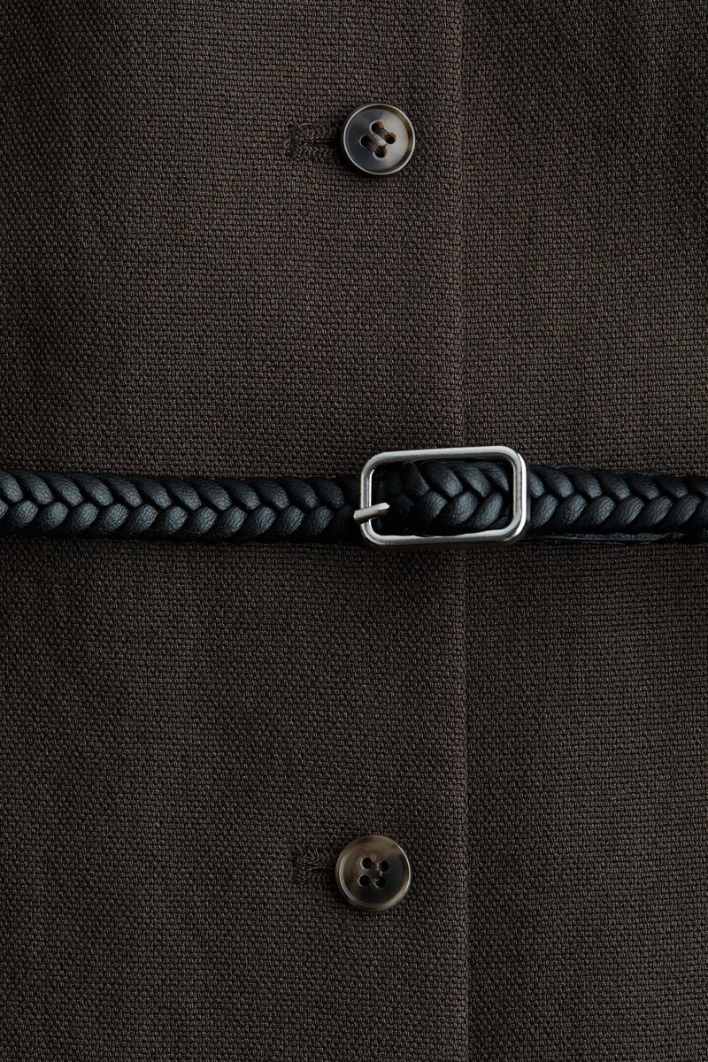 H&M Belted button-front dress