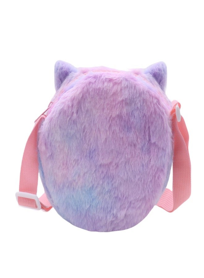 Amamcy Cute Cat Shoulder Bag for Women Small Flulffy Cat Crossbody Purse Animal Plush Satchel Cartoon Daypack Kawaii Purse - Image 3