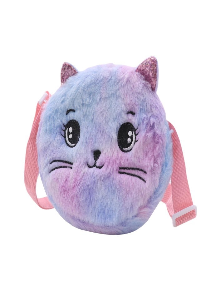 Amamcy Cute Cat Shoulder Bag for Women Small Flulffy Cat Crossbody Purse Animal Plush Satchel Cartoon Daypack Kawaii Purse - Image 2