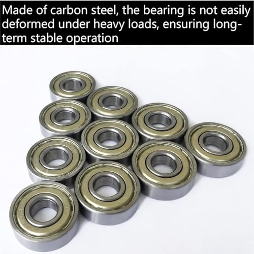 SACKORANGE 20 PCS 608 -ZZ Ball Bearings – Double Metal Sealed Miniature Deep Groove Ball Bearings (8mm x 22mm x 7mm) (608 ZZ) - Image 4