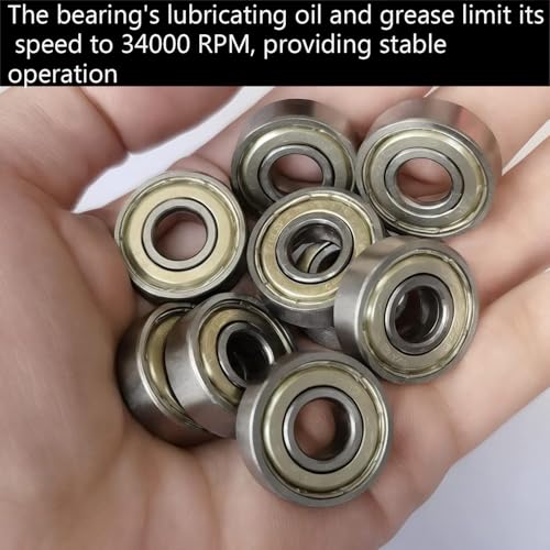 SACKORANGE 20 PCS 608 -ZZ Ball Bearings – Double Metal Sealed Miniature Deep Groove Ball Bearings (8mm x 22mm x 7mm) (608 ZZ) - Image 3
