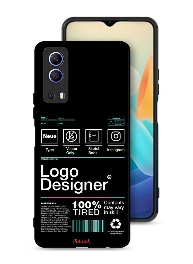 Tolwak Vivo Y72 5G Protective Case Cover Logo Designer Sticker - Image 1