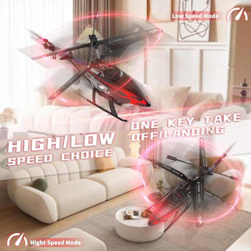 CYLION Remote Control Helicopter for Kids with 30Minute Flight Time LED Light Effects Altitude Hold OneKey TakeoffLanding for Boys and Girls Ages 6 Perfect Christmas and Birthday Gifts - Image 5